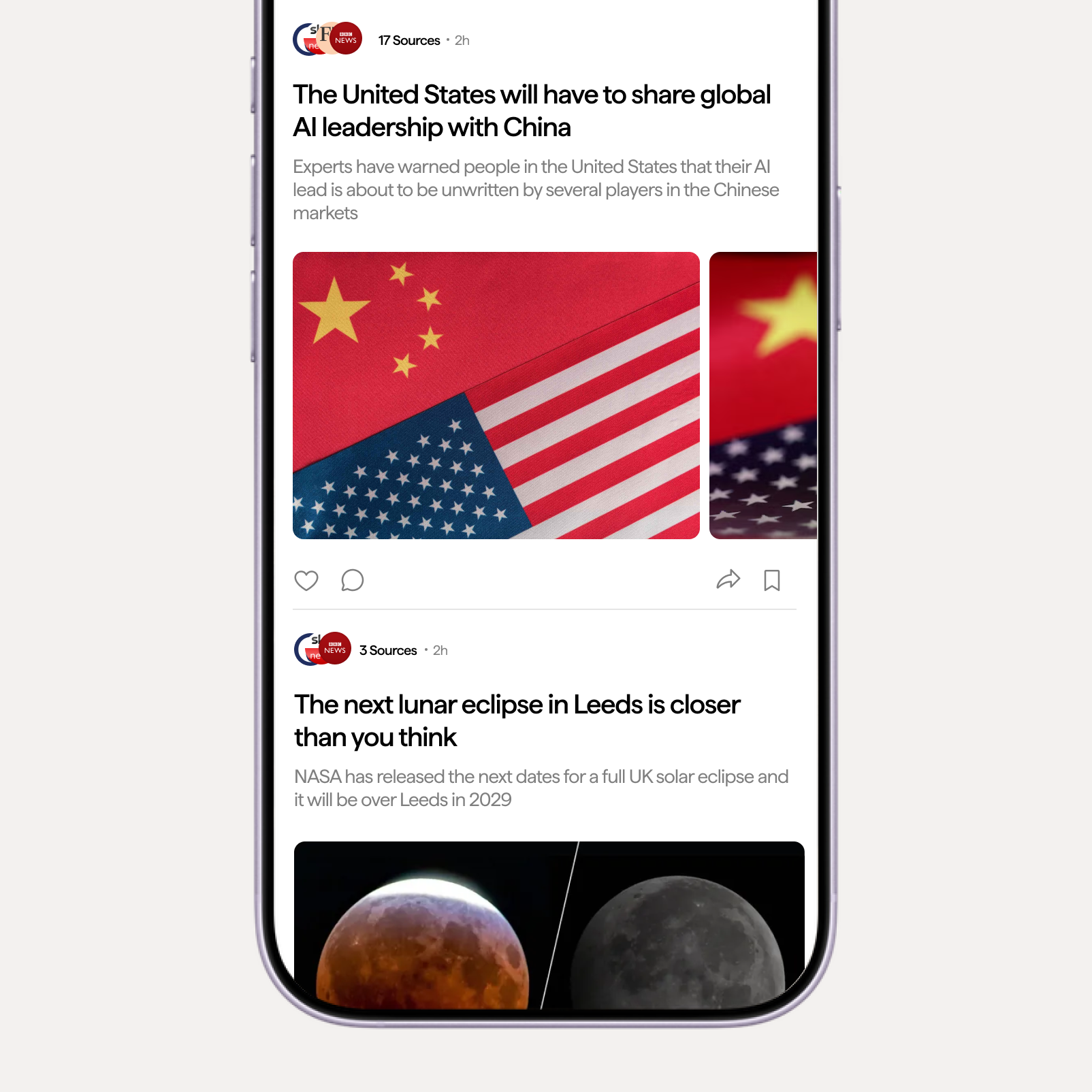 Tapp news feed