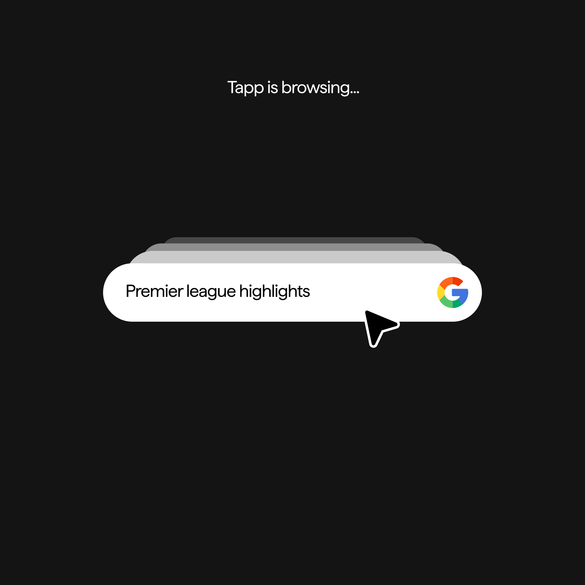 Tapp browsing for sports
